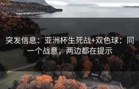 突发信息：亚洲杯生死战+双色球：同一个战意，两边都在提示
