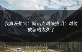 我真没想到：斯诺克对决挑明：对位被忽略太久了